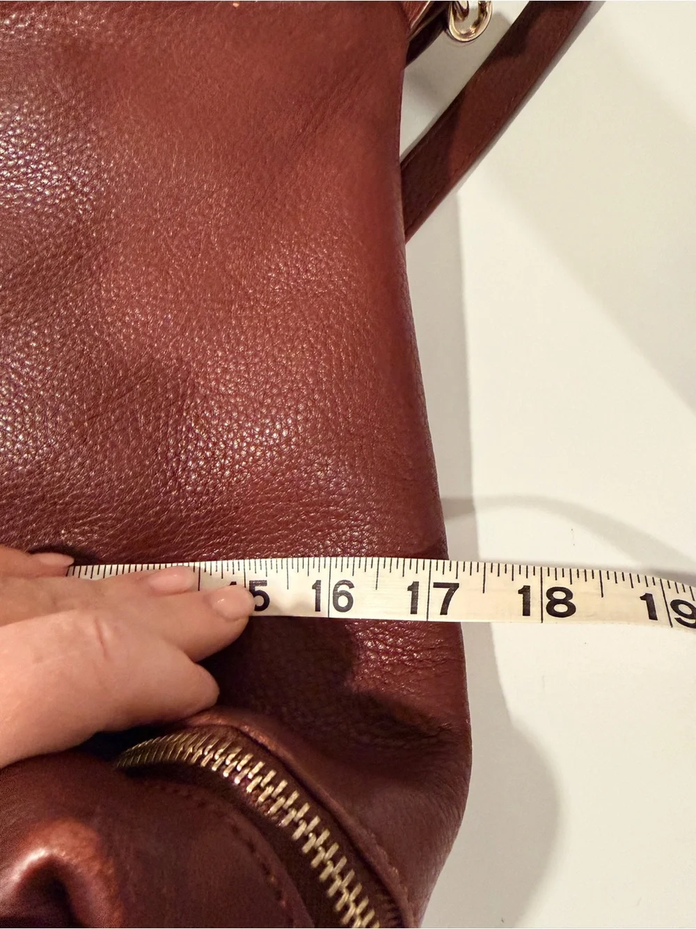 Kelsi Dagger Burgundy Leather Shoulder Bag